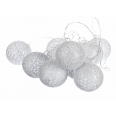 Гірлянда Elso Срібні кульки-ліхтарики 4.2 м Теплий білий (001NL-20S) Новояворівськ