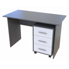 Офісний стіл Doros Т3 Антрацит / Білий 120х60х78 (513002) Буча