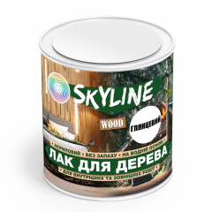 Лак для дерева акриловый Skyline Wood Прозрачный Глянцевый 0.75л Одесса