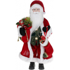 Новорічна фігурка Санта з носком 46см (м'яка іграшка), червоний Bona DP73699 Вараш