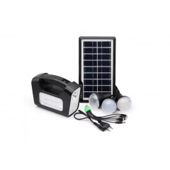 Портативная аккумуляторная станция для зарядки с фонарем солнечной панелью GDLITE GD-3 плюс 3 лампочки Винница