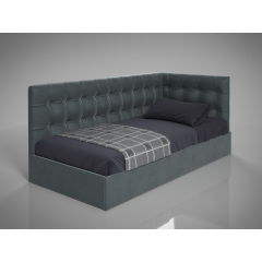 Ліжко-диван BNB GrenadineDesign з підйомним механізмом каркас метал 140x200 сірий Львів