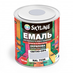 Эмаль для пола SkyLine Светло-серая RAL 7035 0.75 л Ивано-Франковск