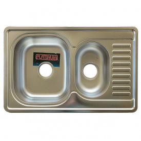 Кухонная мойка Platinum 7850D Хром (40109)