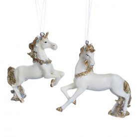 Набір іграшок Elisey Пегаси 4 шт 9 см Золотий з білим (2007-048)