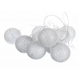Гирлянда Elso Серебряные шарики-фонарики 4.2 м Теплый белый (001NL-20S)