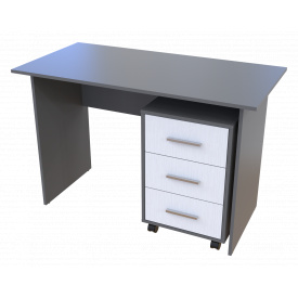Офісний стіл Doros Т3 Антрацит / Білий 120х60х78 (513002)