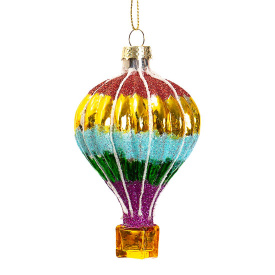 Новогодняя подвеска Elisey Воздушный шар 11 см Разноцветный (025NB)