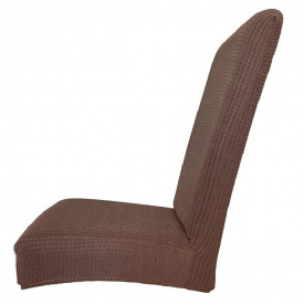 Чехол на стул со спинкой Stenson R89560-BR 40-50х45-60 см Brown