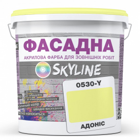 Краска Акрил-латексная Фасадная Skyline 0530-Y Адонис 1л