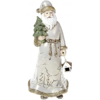 Статуетка Santa із ялинкою 22 см, шампань Bona DP43009