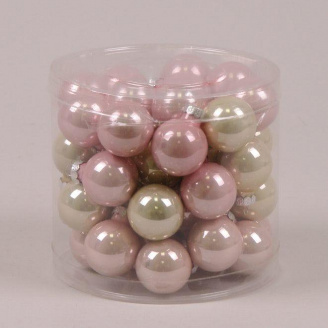 Кульки скляні Flora D-3 см. 45шт.(44548)