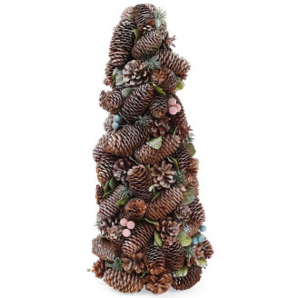 Декоративная елка Шишки и ягоды с натуральными шишками Bona DP42838