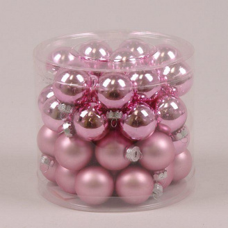 Кульки скляні Flora D-3 см. 45шт.(44547)