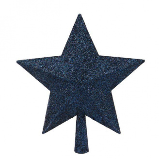 Верхушка пластиковая на елку Flora Звезда 25 см Синий (75911)