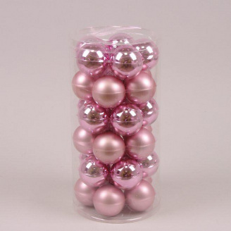 Кульки скляні Flora D-5,7 см. 30 шт.(44585)
