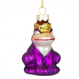 Елочная игрушка BonaDi Царевна-Лягушка 7.5 см Фиолетовый (172-911)