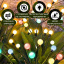 Ліхтар світильник Для Саду 1 Гілка 6 Різнокольорових Ліхтариків на Сонячній Батареї з Датчиком Світла YIIOT (677) Новояворівськ
