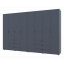 Распашной шкаф для одежды Гелар комплект Doros цвет Графит 4+4 двери ДСП 310х49,5х203,4 (42002130) Павлоград