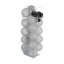 Срібні кульки-ліхтарики Elso 20 шт 1 м Сірий (001NL-20S) Новояворівськ