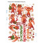 Наклейка виниловая Zatarga "Веселые новогодние зайцы" "Размер листа XL 1100х1500 мм глянцевая Стрый