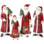 Статуетка Santa з ялинкою 31.5 см, у червоному Bona DP43012 Чорноморськ