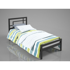 Односпальная кровать Tenero Хайфа-мини металлическая 90х200 см в стиле Лофт Николаев