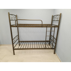 Двухъярусная кровать Tenero Viola 90х200 см металлическая коричневый цвет Николаев