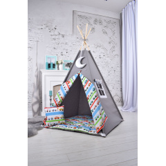 Вигвам С Машинками, Детская палатка домик Машинки разноцветные подвеска месяц в подарок Чернигов