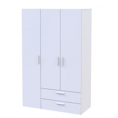 Трехдверный шкаф Эктор Doros 1800х1160х495 мм распашной белый для одежды Миколаїв