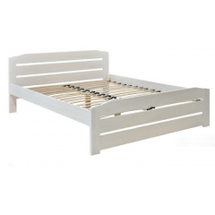 Двуспальная кровать Марсель Мебель-Сервис 160х200 см белая деревянная Надвірна