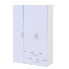 Трехдверный шкаф Эктор Doros 1800х1160х495 мм распашной белый для одежды