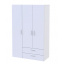 Трехдверный шкаф Эктор Doros 1800х1160х495 мм распашной белый для одежды Луцьк