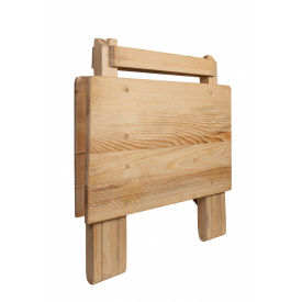 Деревянный компактный стол и 2 табуретки из натурального дерева (ель) раскладной стол и стулья для сада