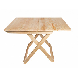Дерев'яний компактний стіл із натурального дерева (ялина) розкладний стіл для дому та саду