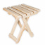 Табурет деревянный компактный из натурального дерева ель складывающийся стульчик для дома и сада 42х30х30 см Ивано-Франковск