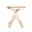 Табурет дерев'яний компактний з натурального дерева ялинка стільчик, що складається для дому та саду 42х30х30 см Кропивницький