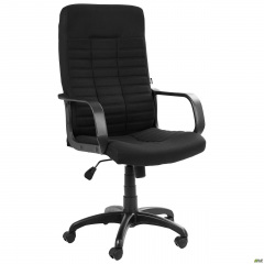 Офисное кресло Атлет-PL Tilt в ткани черного цвета Рівне