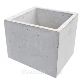 Кашпо бетонное для растений 400x400x400 мм