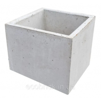 Кашпо бетонное для растений 500x500x500 мм
