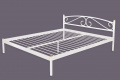 Ліжко полуторне металеве Метакам VERONA-1 190X120 Білий