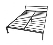 Ліжко двоспальне металеве Tobi sho Гармонія 190X180 чорний