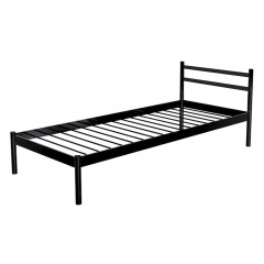 Кровать односпальная металлическая Метакам COMFORT-1 190x90 Черный матовый Хмельницкий