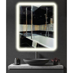 Зеркало настенное Экватор с LED подсветкой с заокруглением DR-12 500х700х30 Кропивницкий