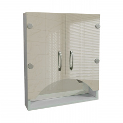Зеркальный шкафчик с фасадами в виде арки для ванной комнаты Tobi Sho ТB7-50 500х600х125 мм Чернигов
