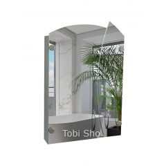 Шкаф зеркальный фигурный "Эконом" для ванной комнаты Tobi Sho ТS-570 500х740х130 мм Черновцы