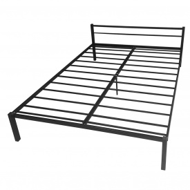 Ліжко двоспальне металеве Tobi sho Гармонія 190X180 чорний