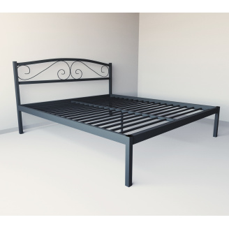 Кровать двуспальная металлическая Tobi Sho CAROLA-1 190Х160 Черная