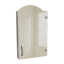 Навісна шафка з фігурним дзеркальним фасадом для ванної кімнати Tobi Sho ТB11-40 400х650х125 мм Новомиколаївка