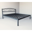 Ліжко двоспальне металеве Tobi Sho CAROLA-1 200Х180 Чорне Черкаси